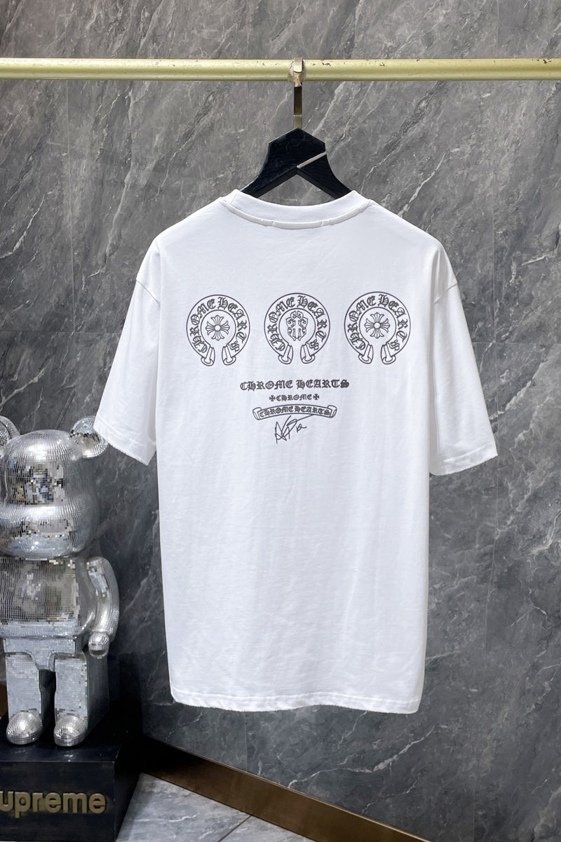 Chrome heart T shirts High-quality 100% cotton streetwear