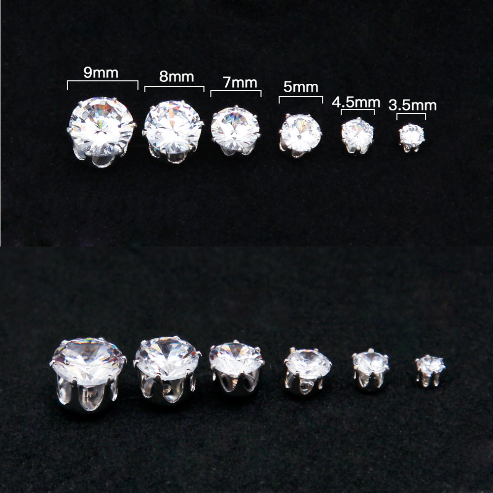 Earrings Colored Zircon Earrings (Set of 36)
