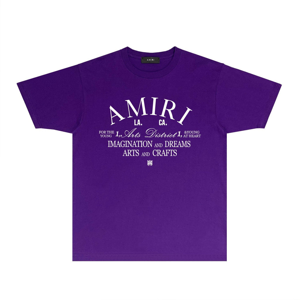 Amiri T Shirts Printed Trendy Pure Cotton