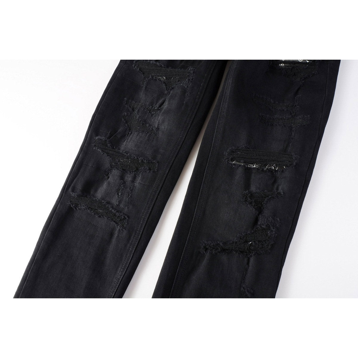 KSUBI Jeans Slim Fit Casual Stretch Ripped Jeans