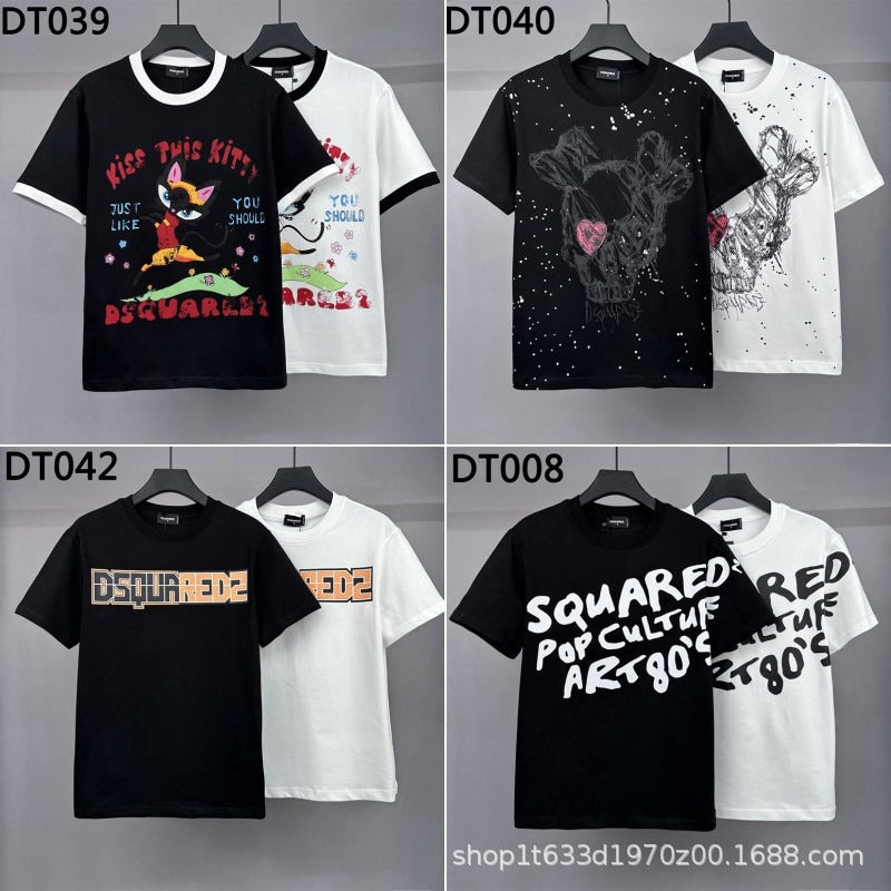 DSQ2 T Shirts Tide Letter Print