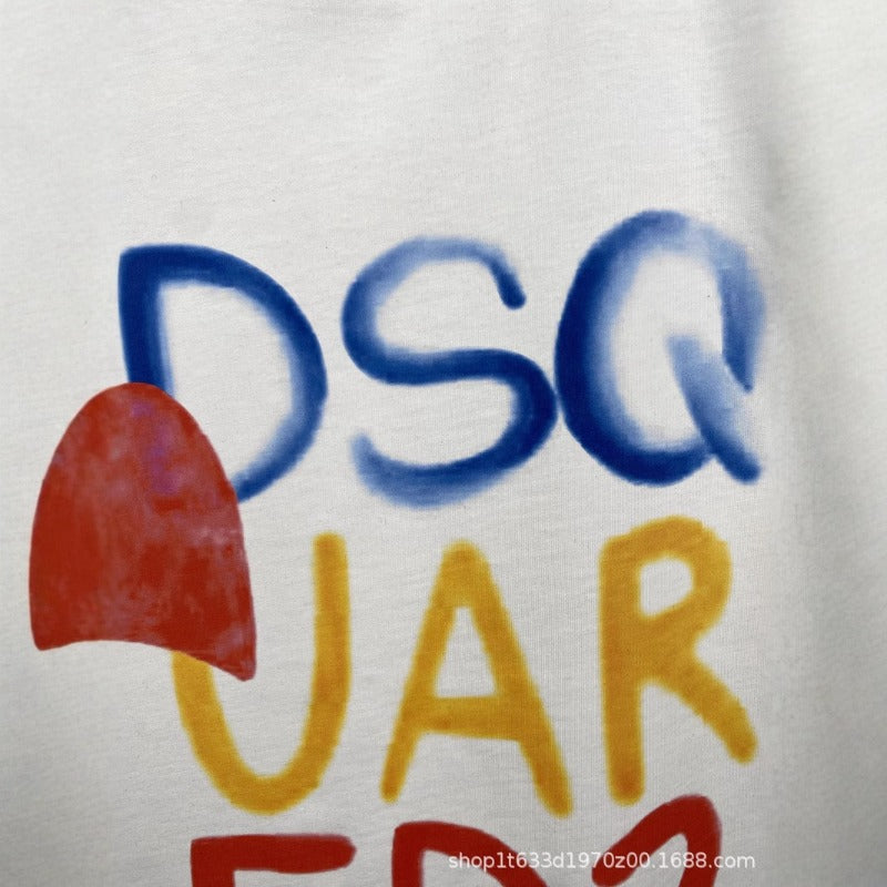 DSQ2 T Shirts Color Letter Print