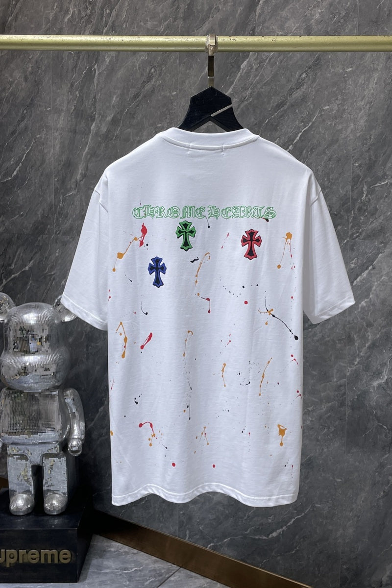 Chrome heart T shirts High-quality 100% cotton streetwear