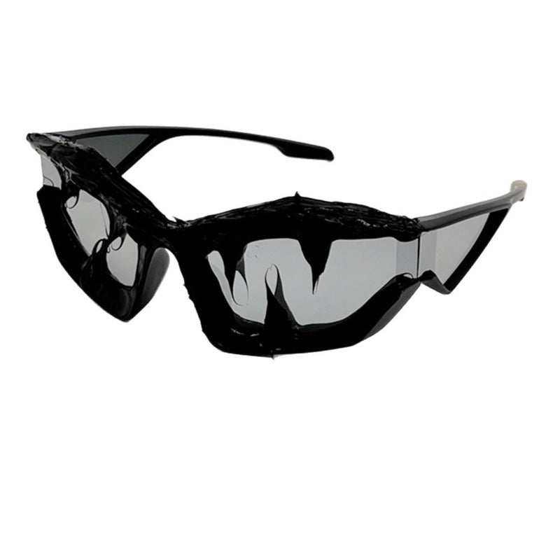 Trendy punk glasses y2k shark teeth