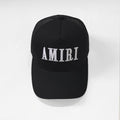 Amiri Hat Peaked Cap Sunshade Beach Casual Hat Adjustable Metal Lock Baseball Cap