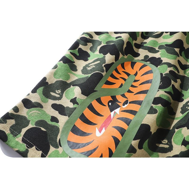 Bathing ape Bape Shorts Camo Alphabet Shark WGM print beach pants