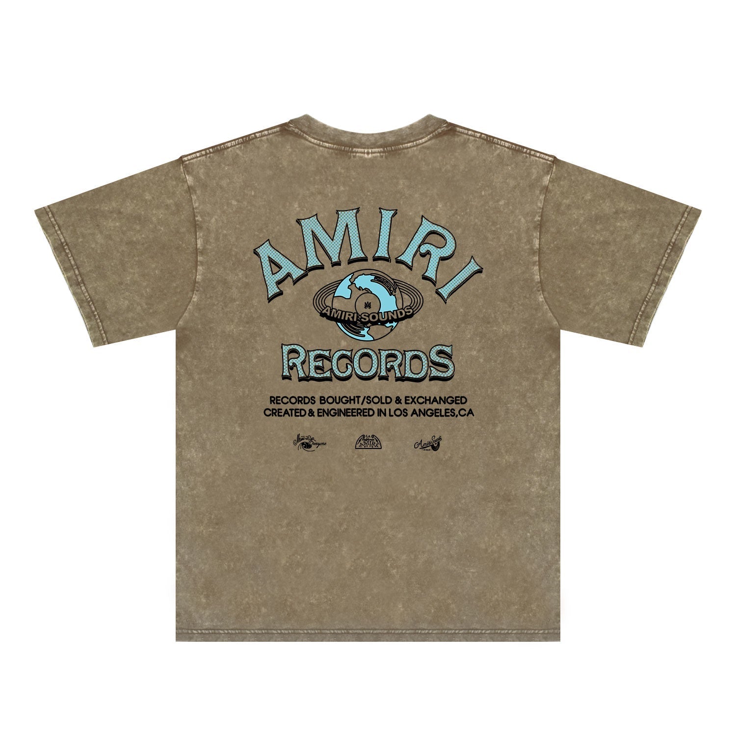 Amiri Washed Distressed T Shirt Printed Trendy Pure Cotton