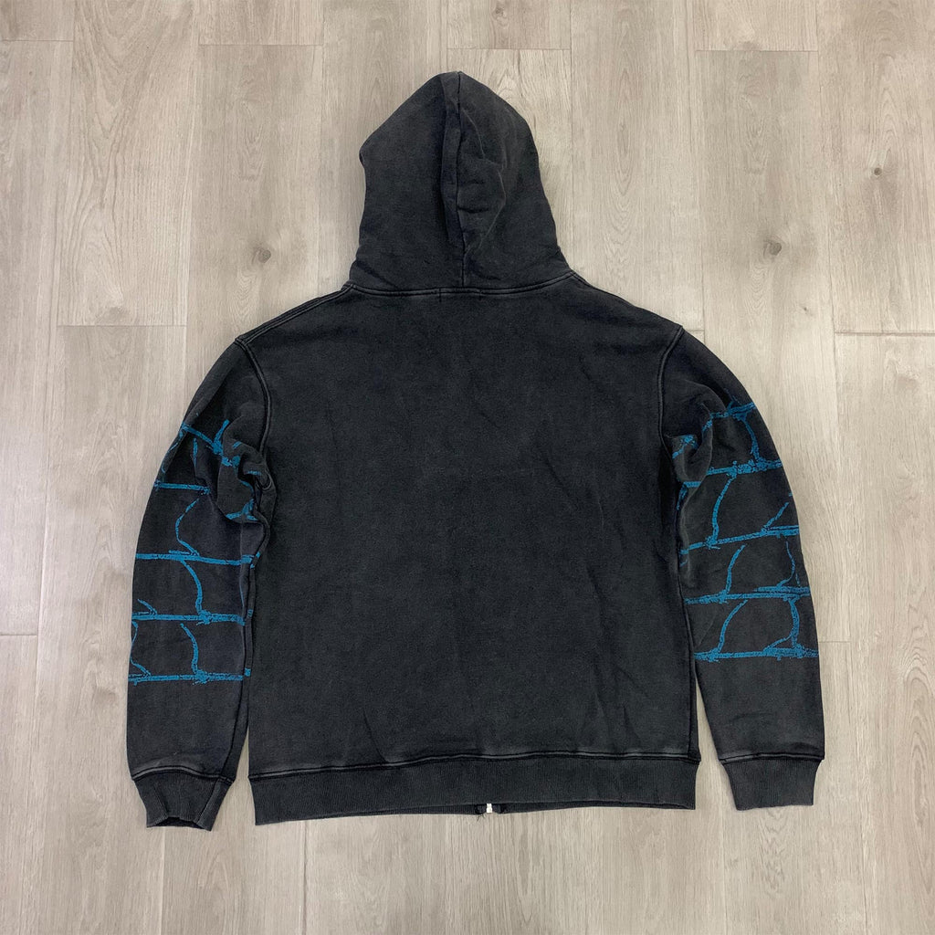 Valeforever Vale Hoodie Spider Web Print Cardigan