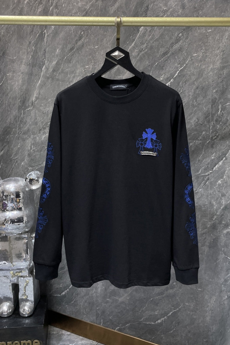 Chrome heart Long Sleeve Shirts High-quality 100% cotton streetwear