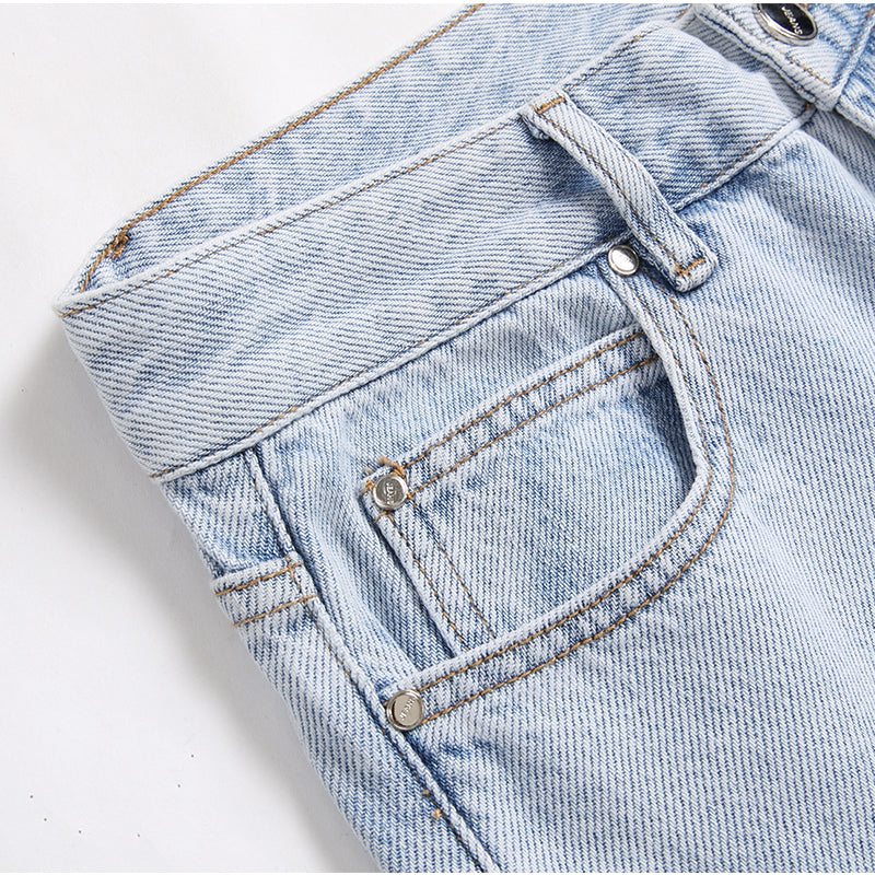 Mens Fashion Jeans Blue Ribbon 8862#