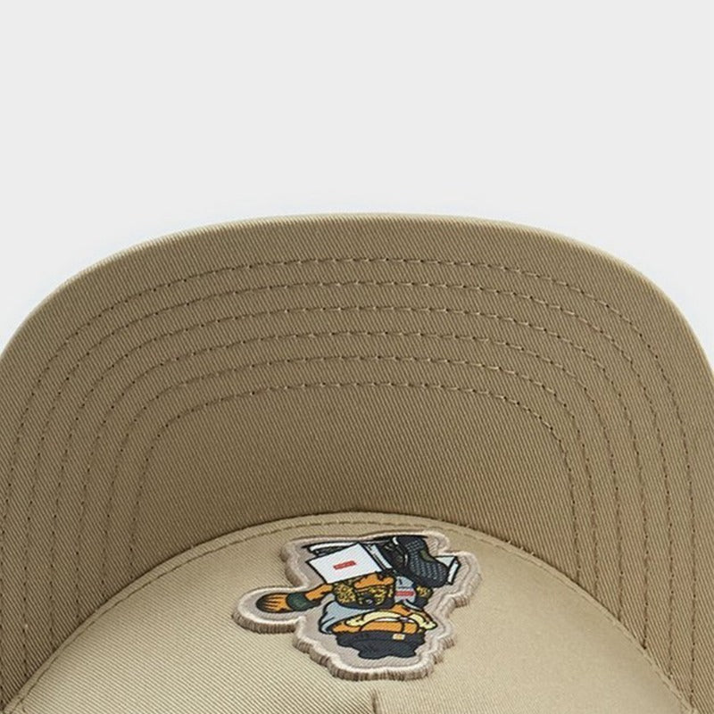 Trendy flat brimmed snapback hats cartoon