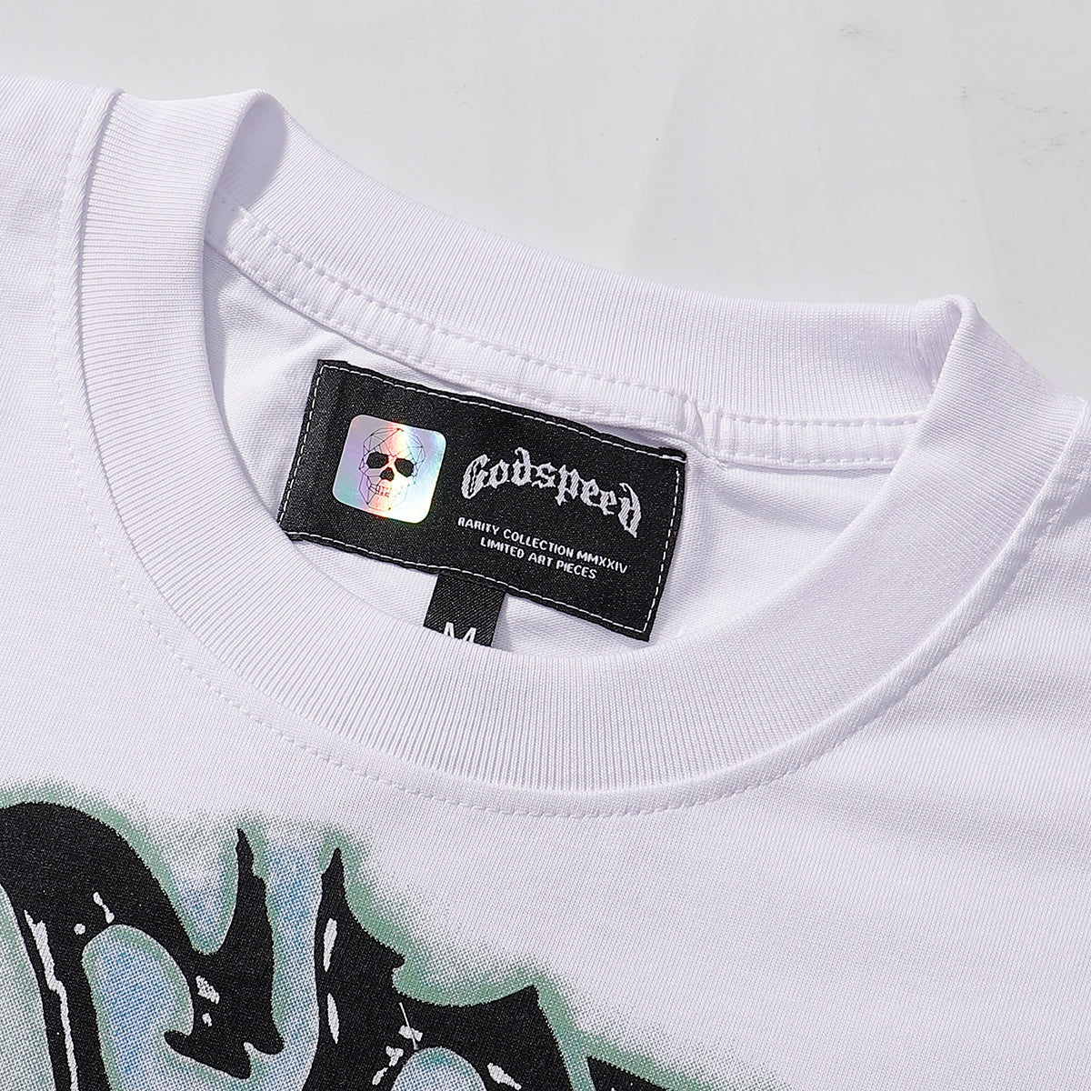 Godspeed T Shirts Skull Marines Printed Cotton Casual Short Sleeves Men and Women