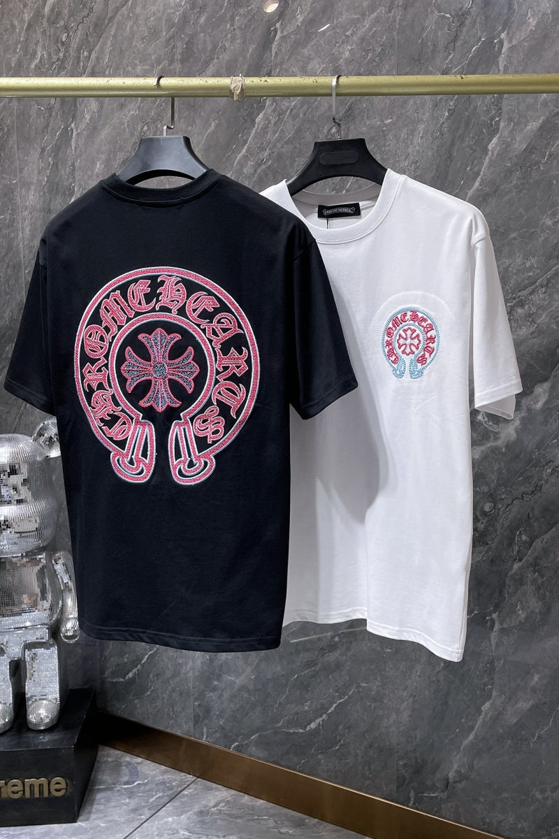 Chrome heart T shirts High-quality 100% cotton streetwear