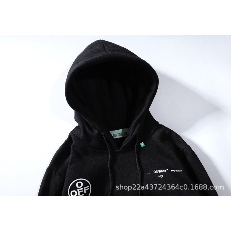 OW  hoodie dyed graffiti pink arrow hooded