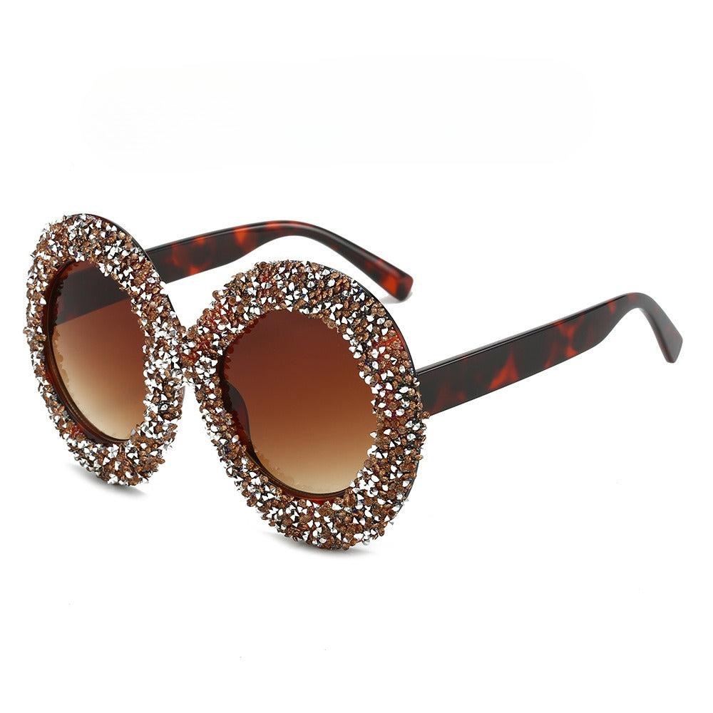 Trendy punk glasses oval