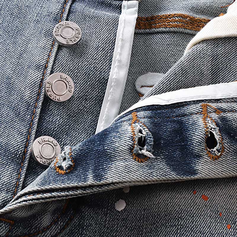 Mens trendy purple jeans, 100% cotton Denim Shorts #PU508