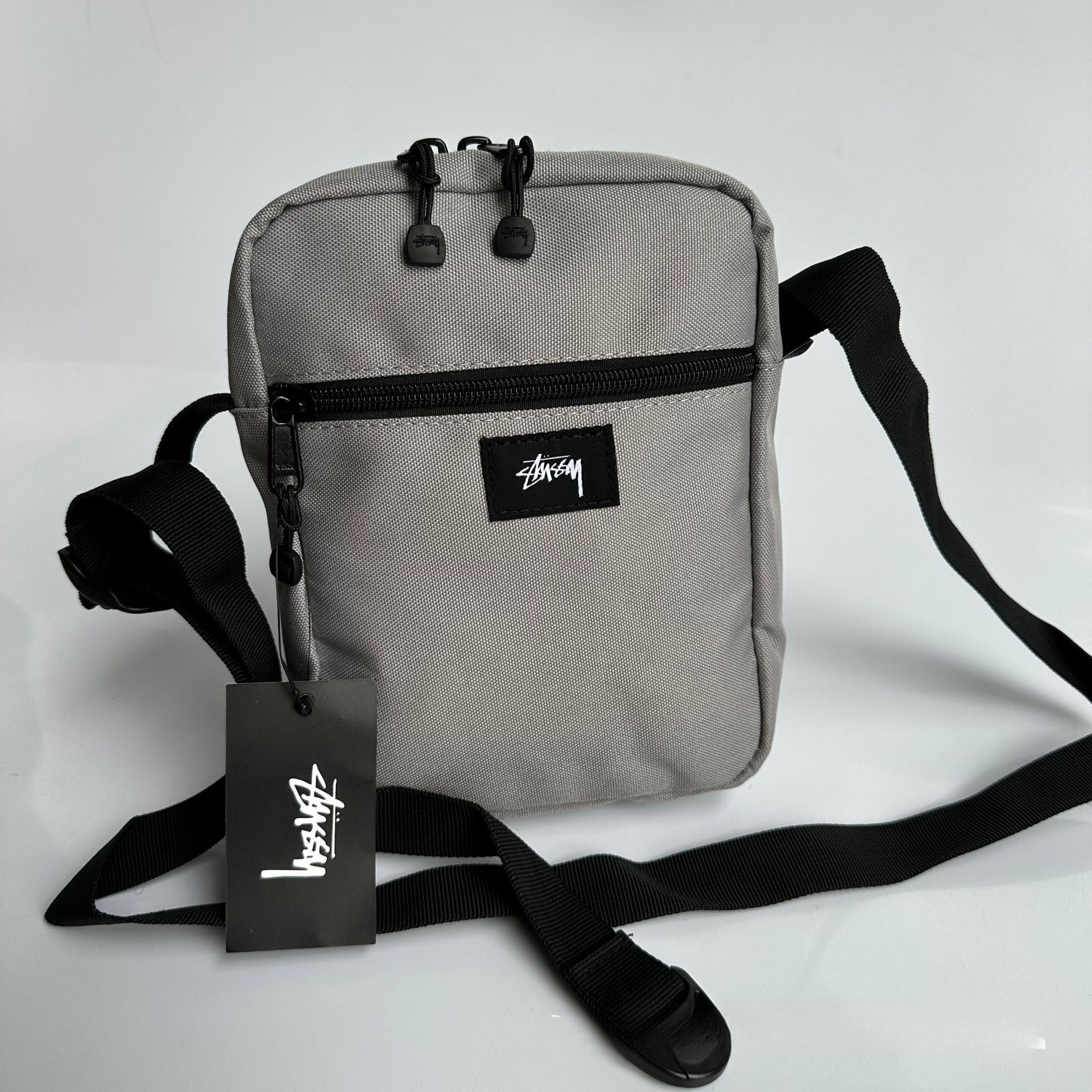 Mens Stussy Bag STUY Men's Plaid Vertical Shoulder Crossbody Bag