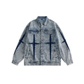 Unisex Jacket Retro Washed Denim Jacket