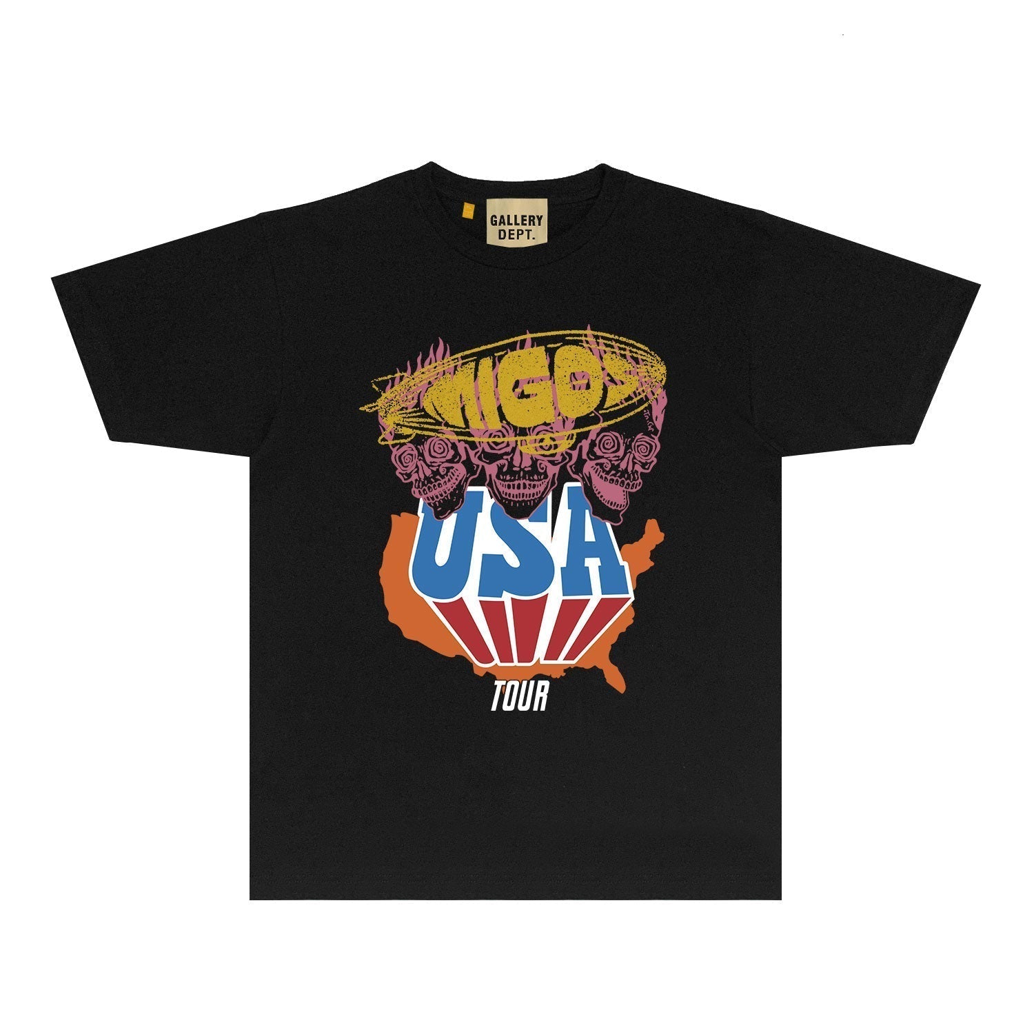 Gallery Dept T Shirt Retro Printed Loose Short-Sleeved Shirt (part2)
