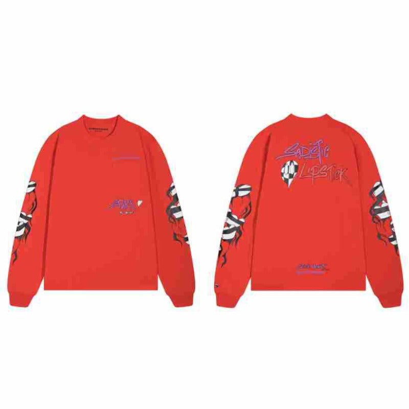 CHH  Heart Long Sleeve Shirt Unisex Fashion Loose Long Sleeve Shirt