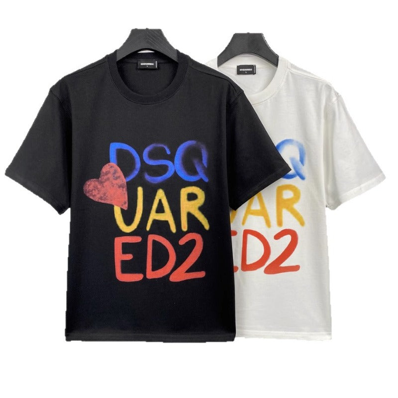 DSQ2 T Shirts Color Letter Print