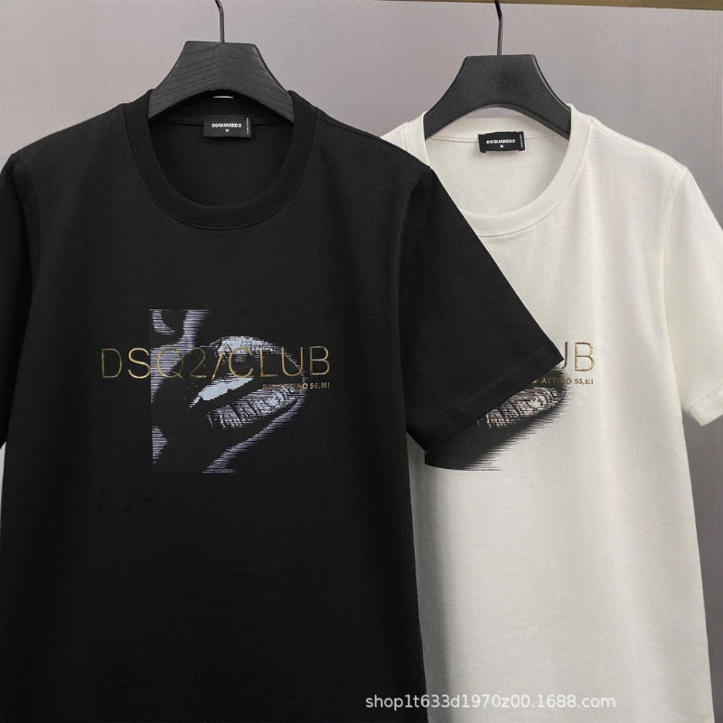 DSQ2 T Shirts Alphabet Trend Short Sleeves