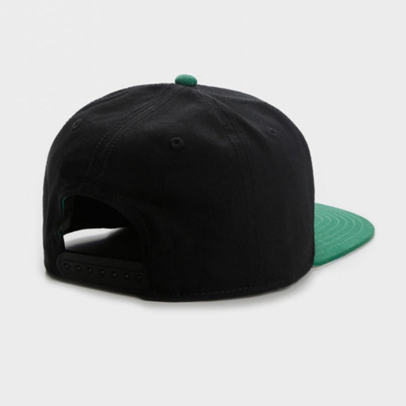Trendy flat brimmed snapback hats letter hip hop style grids