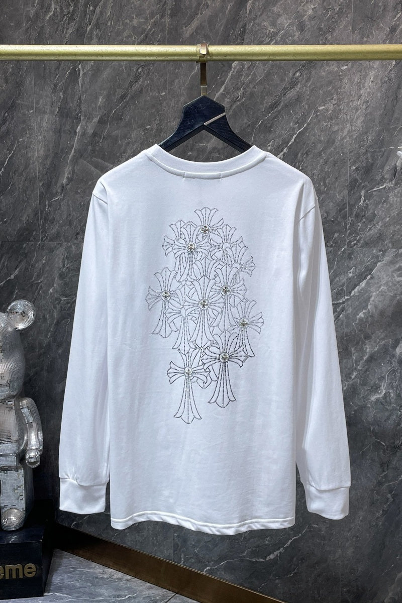 Chrome heart Long Sleeve Shirts High-quality 100% cotton streetwear