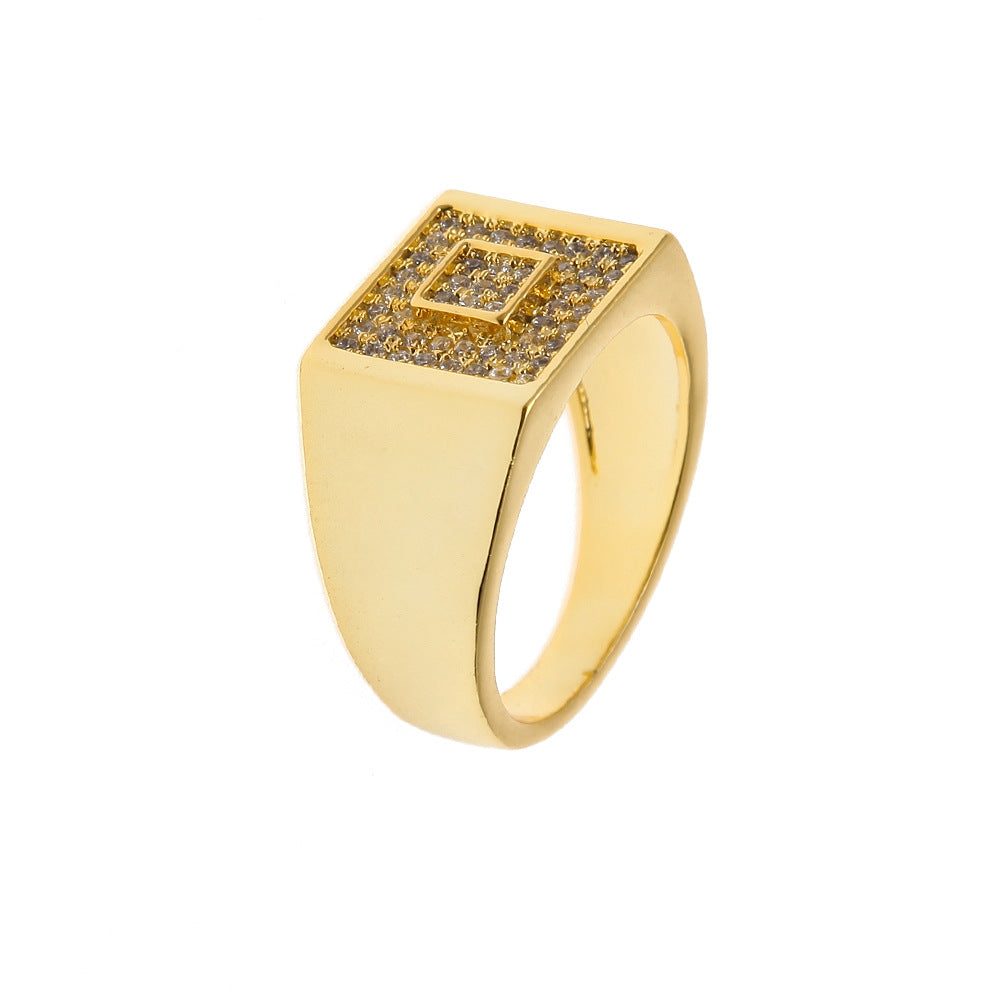 Rings Hip Hop Hipster Zircon Ring Vintage St. Valentine's