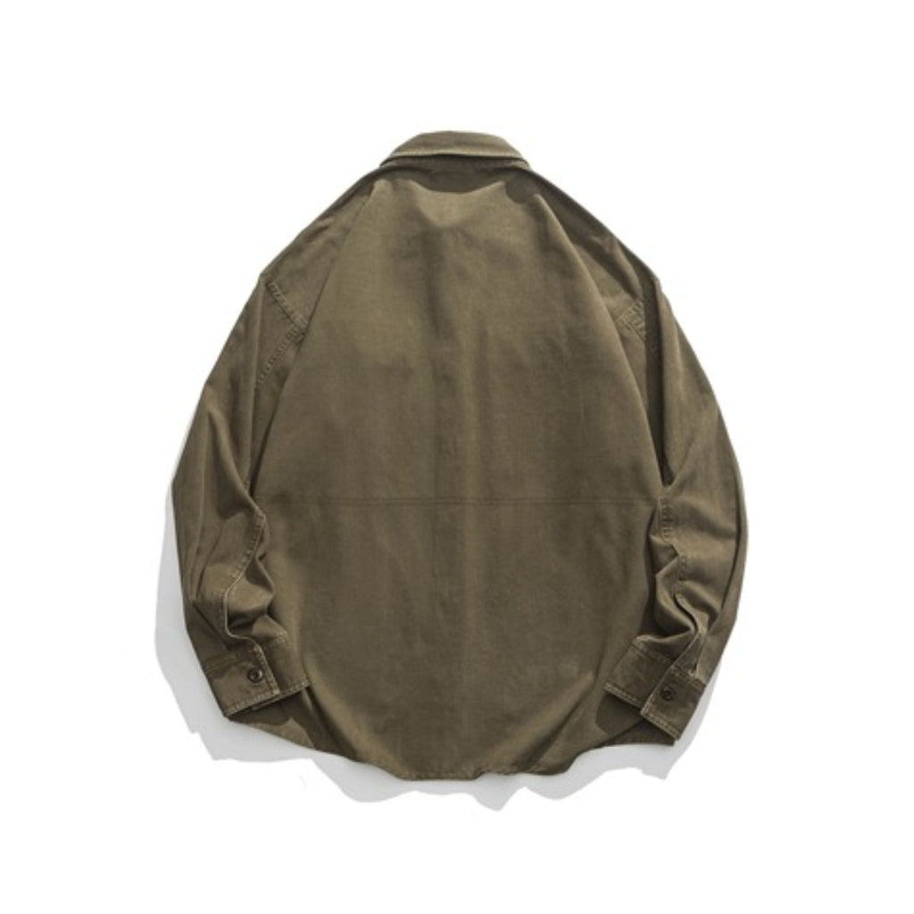 Unisex Jacket Loose Multi-Pocket Workwear Jacket