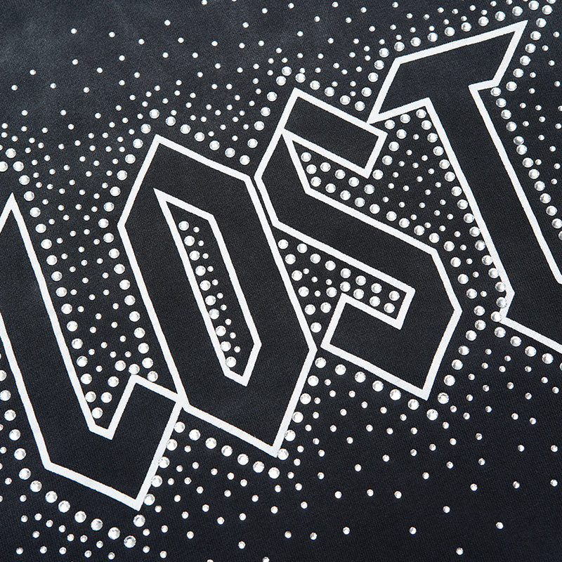 Lost intricacy Hoodie rhinestones