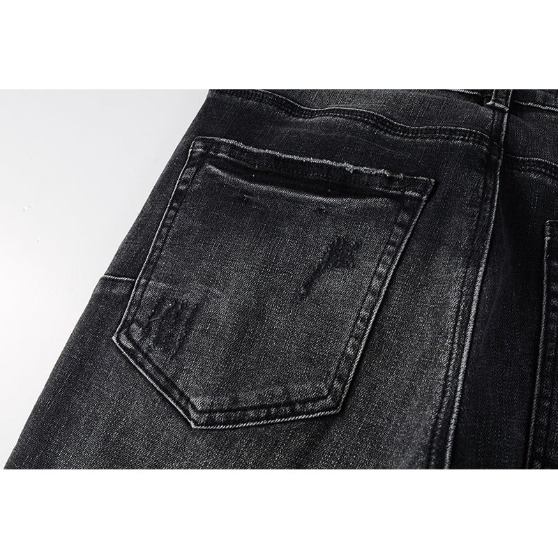 Mens trendy purple jeans, 100% cotton Pure Cotton High Street Trend