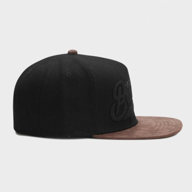 Trendy flat brimmed snapback hats adjustable woolen hat brooklyn for men and women