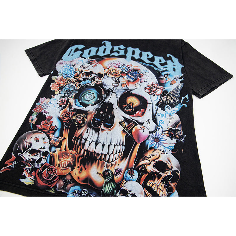 Godspeed T-Shirt Retro Fantasy Pattern