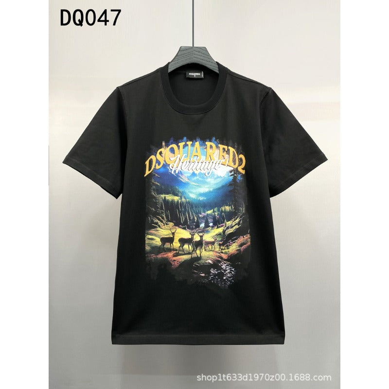 DSQ2 T Shirts Wide Loose Letters