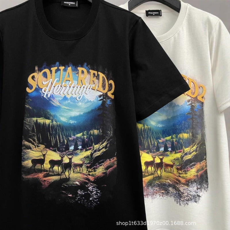 DSQ2 T Shirts Wide Loose Letters