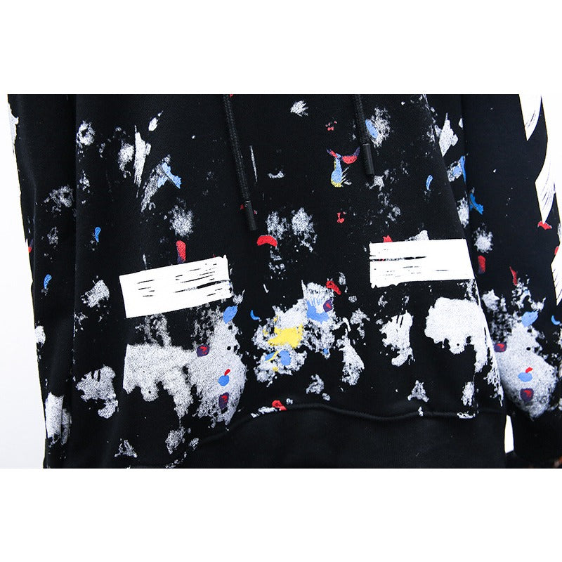 OW hoodie Fireworks Ink Graffiti Hooded