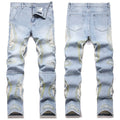 Mens Fashion Jeans Destroy embroidery thread balls 5720#