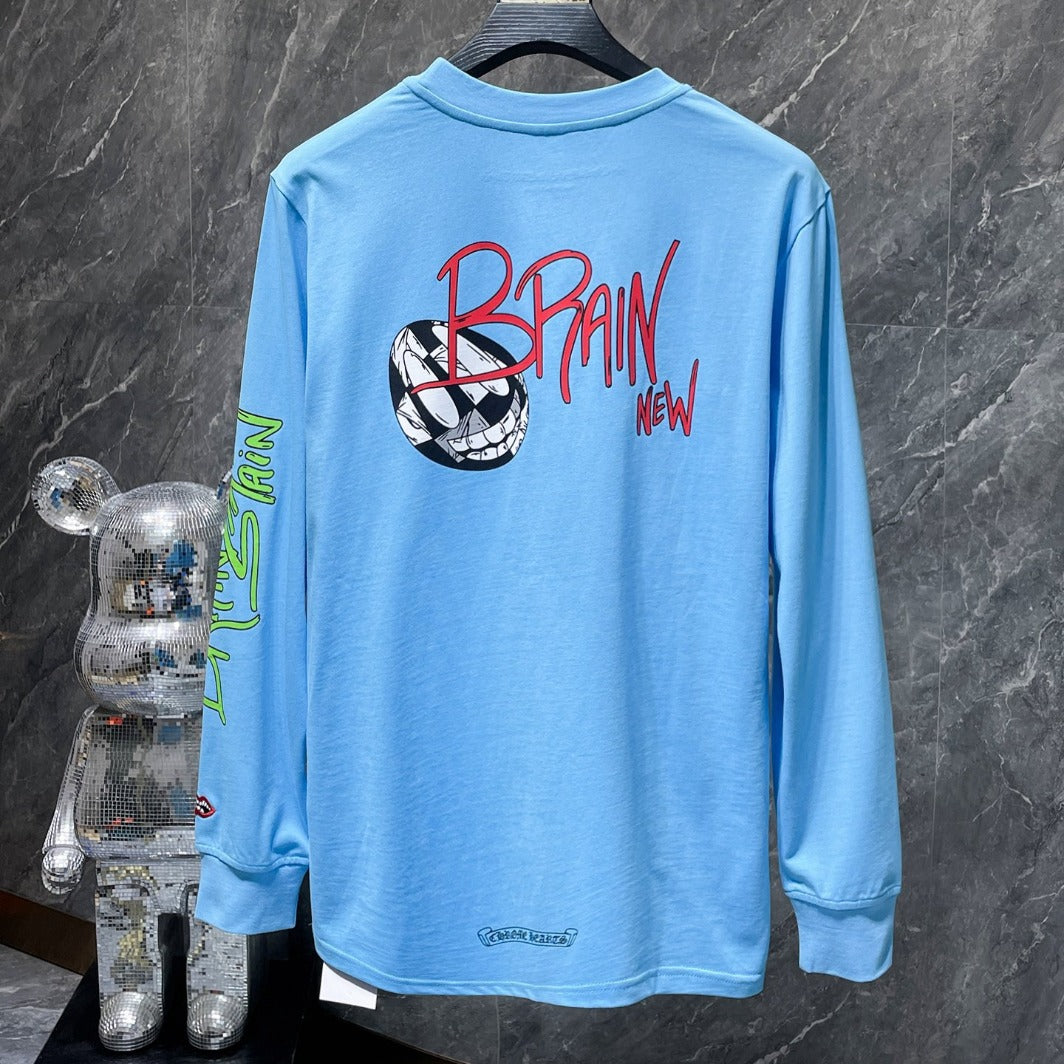 CHH  Heart Long Sleeve Shirt Unisex Fashion Loose Long Sleeve Shirt