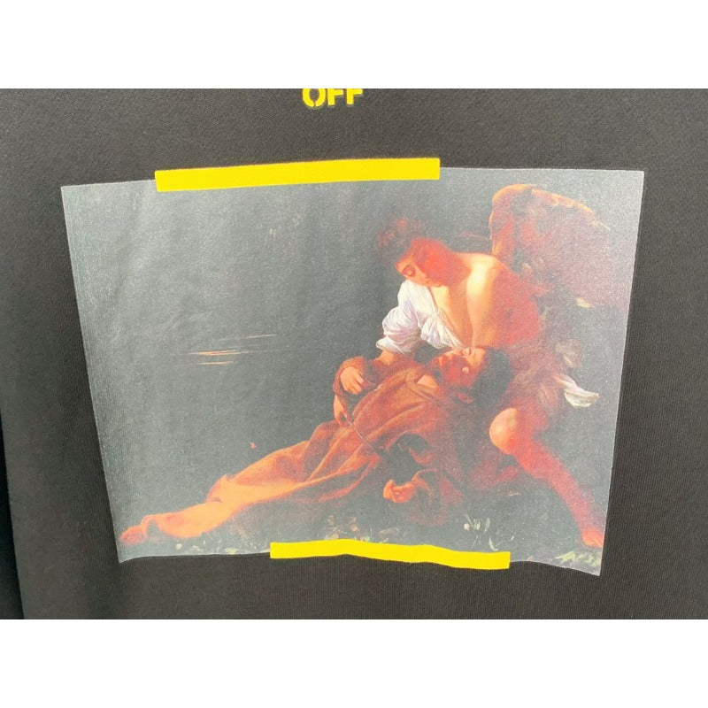 OW  hoodie oil painting series arrow pattern hooded