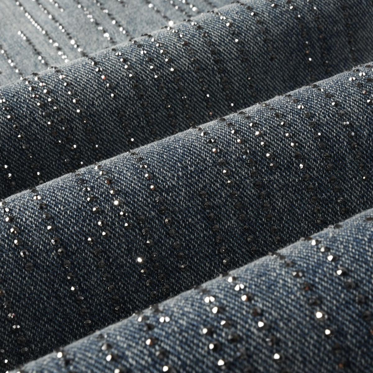 Mens trendy purple jeans, 100% cotton Rhinestones #9140