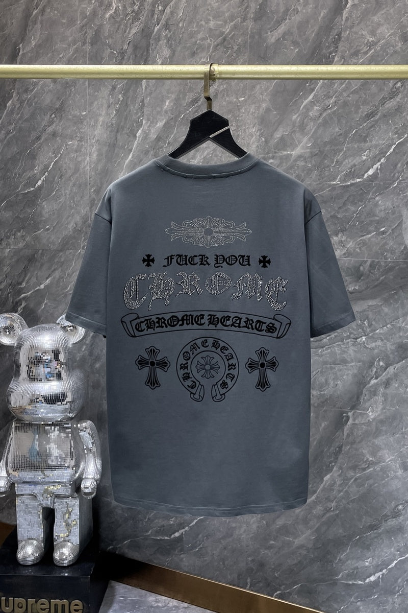 Chrome heart T shirts High-quality 100% cotton streetwear