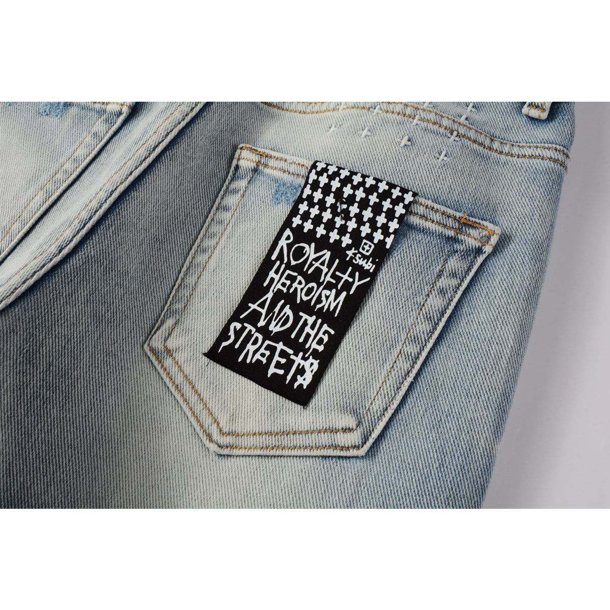 KSUBI Jeans Men's Straight High Street Pants