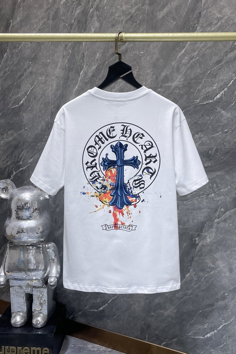 Chrome heart T shirts High-quality 100% cotton streetwear