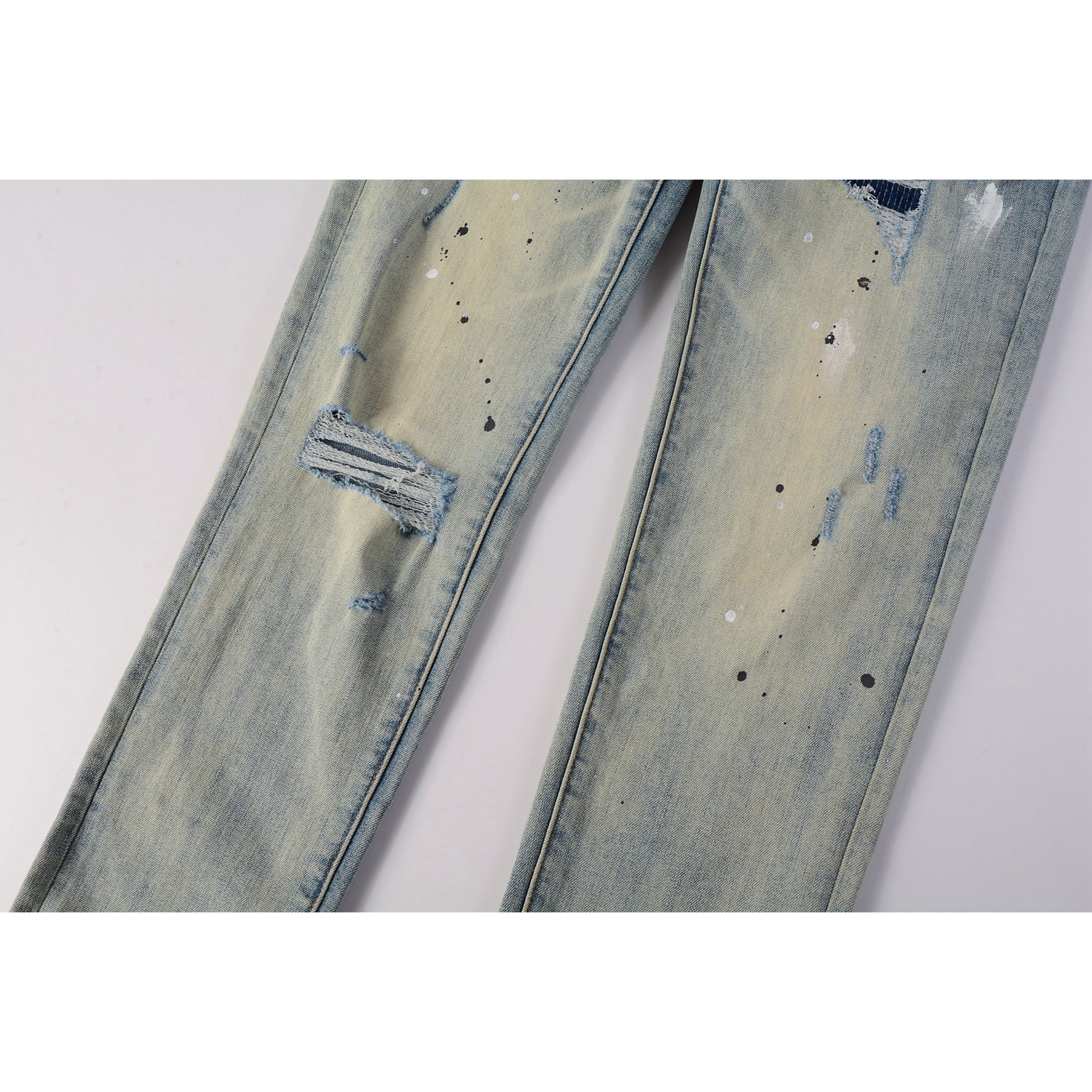 Mens trendy purple jeans, 100% cotton Pure Cotton High Street Trend