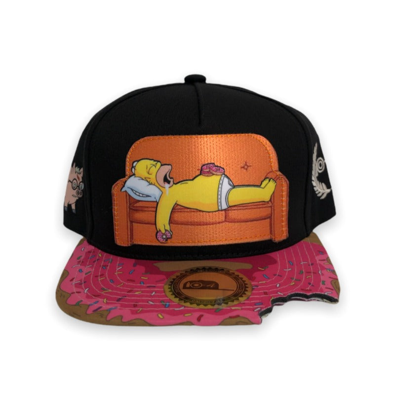 Trendy flat brimmed snapback hats cartoon adjustable