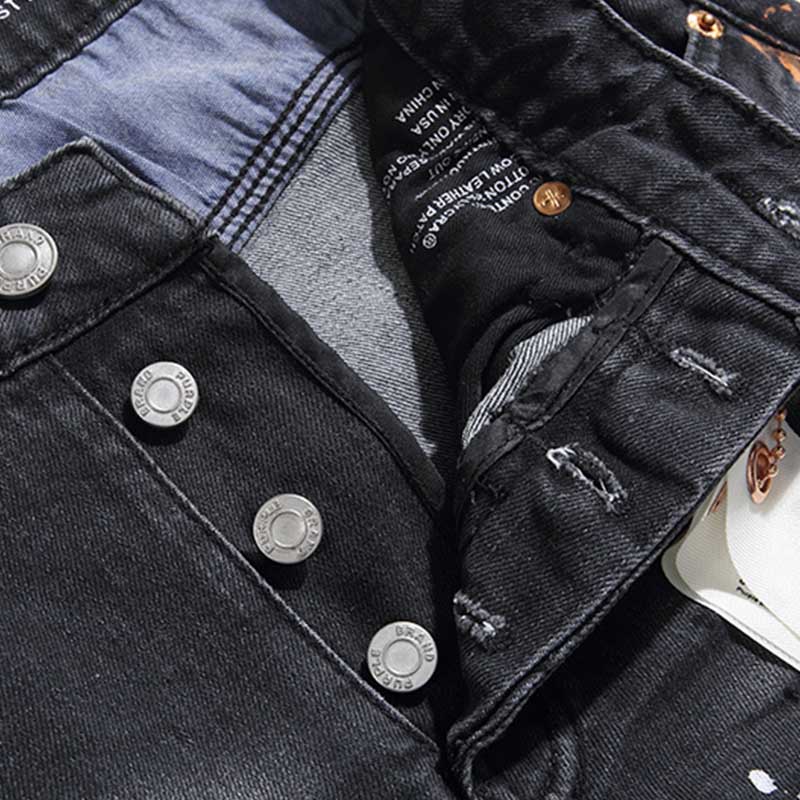 Mens trendy purple jeans, 100% cotton Jeans #PU101