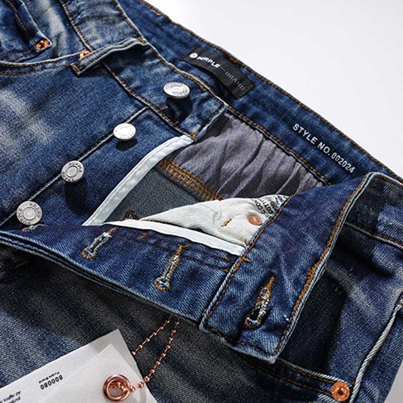 Mens trendy purple jeans, 100% cotton Jeans #PU108