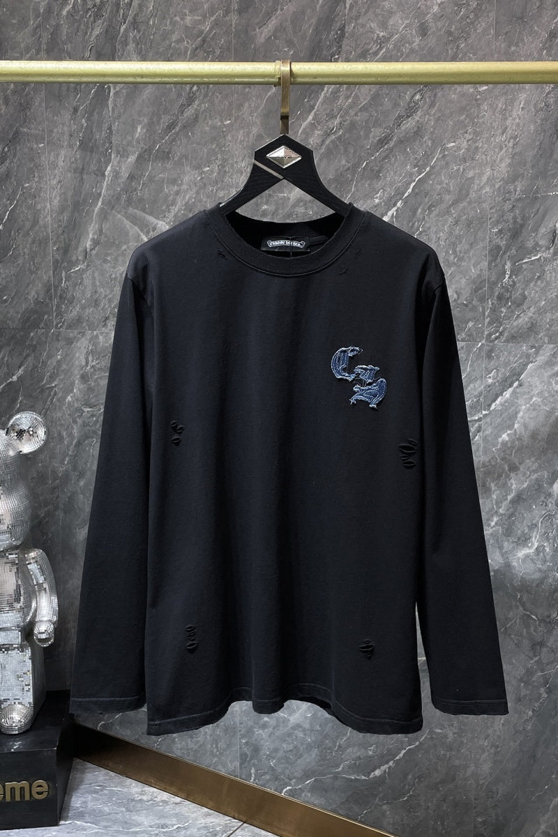 Chrome heart Long Sleeve Shirts High-quality 100% cotton streetwear