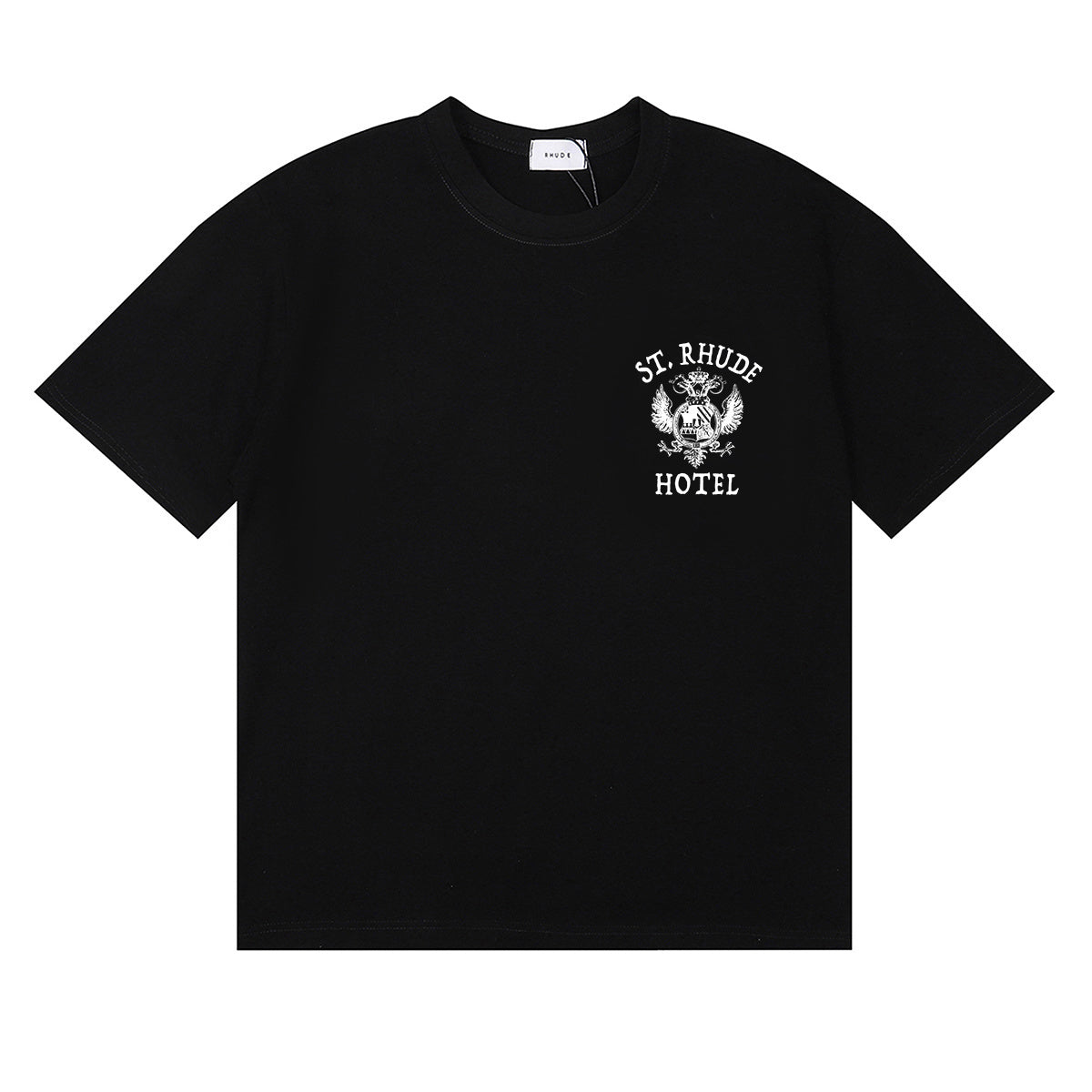 Rhude T Shirts Totem Simple Printing Cotton Casual Short Sleeve Men and Women